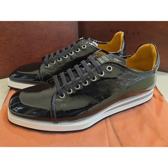Mezlan CATTUJA 21153 Black Shiny Leather Fashion Sneaker US 10M Spain main image 10